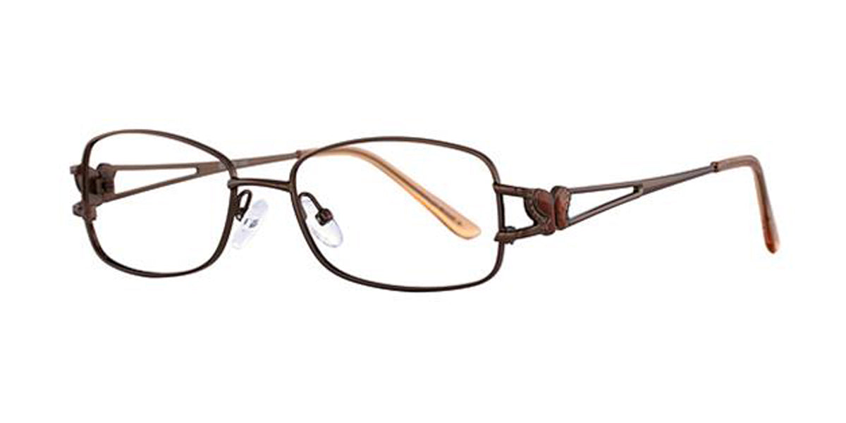 Light Brown Elan 3404 Eyeglasses.