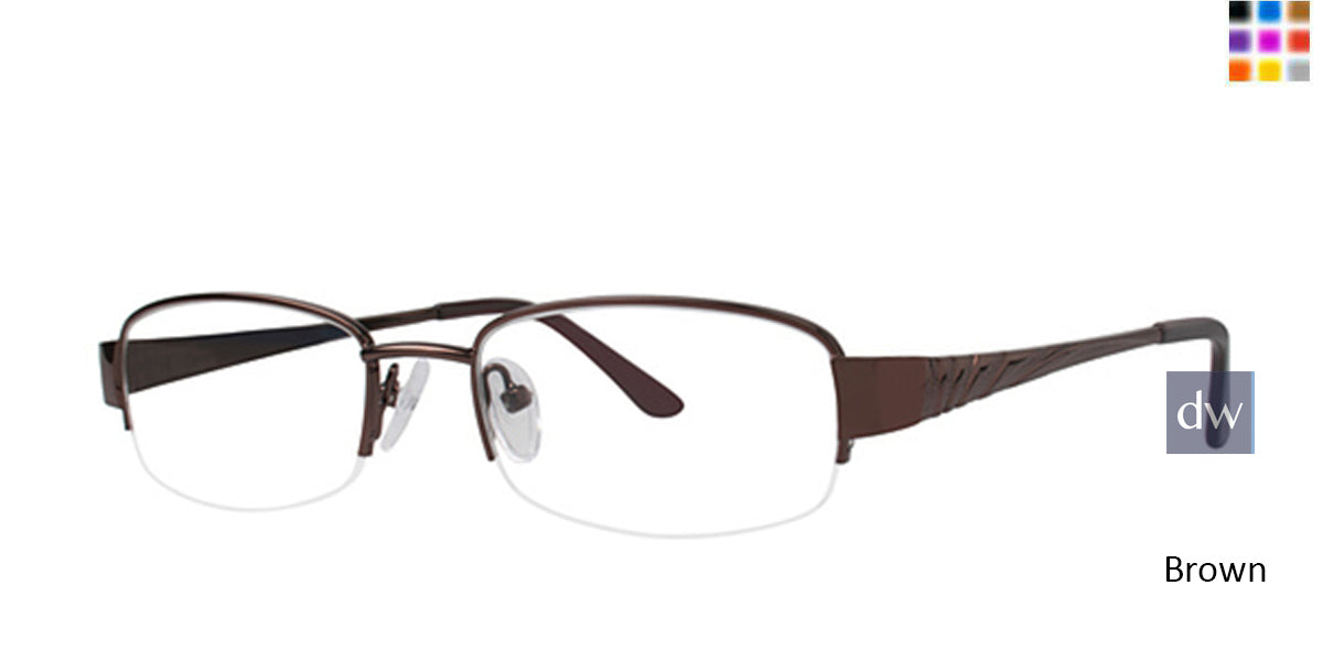 Brown Elan 3406 Eyeglasses.