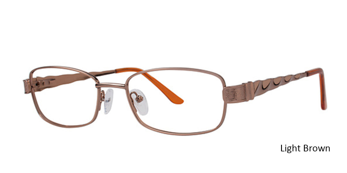 Light Brown Elan 3407 Eyeglasses.