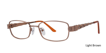 Light Brown Elan 3407 Eyeglasses.