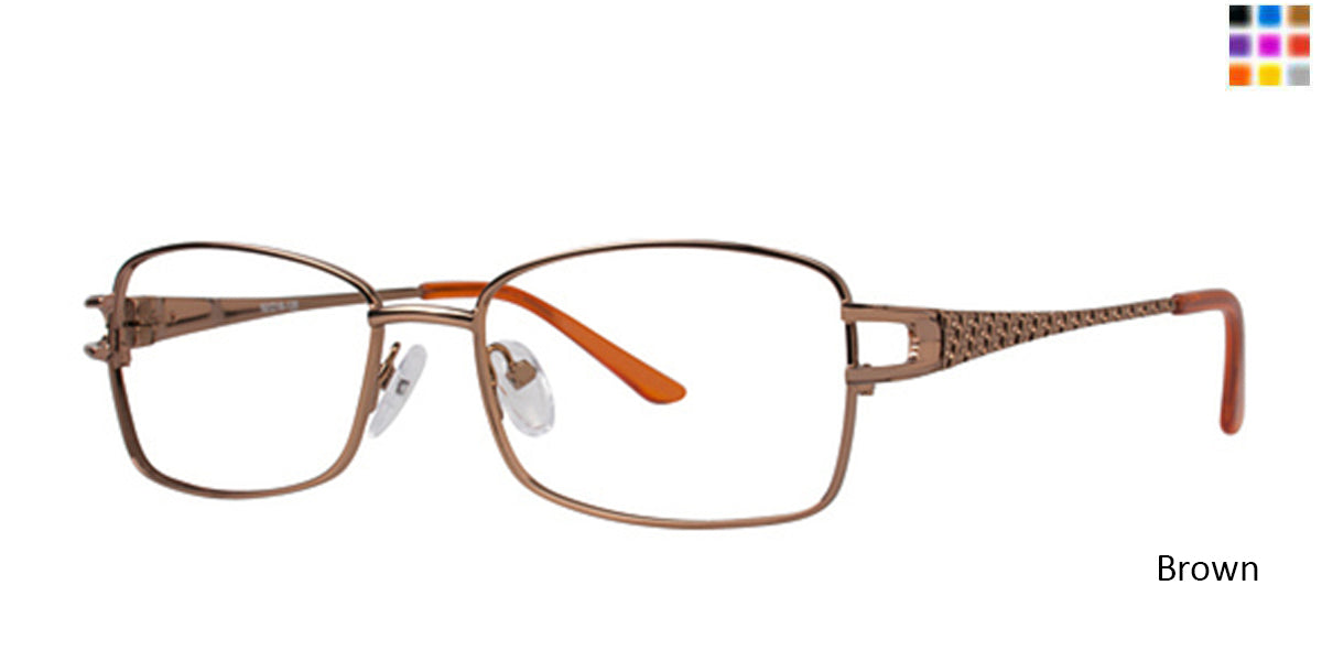 Brown Elan 3408 Eyeglasses.