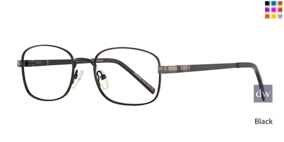 Black Elan 3410 Eyeglasses.
