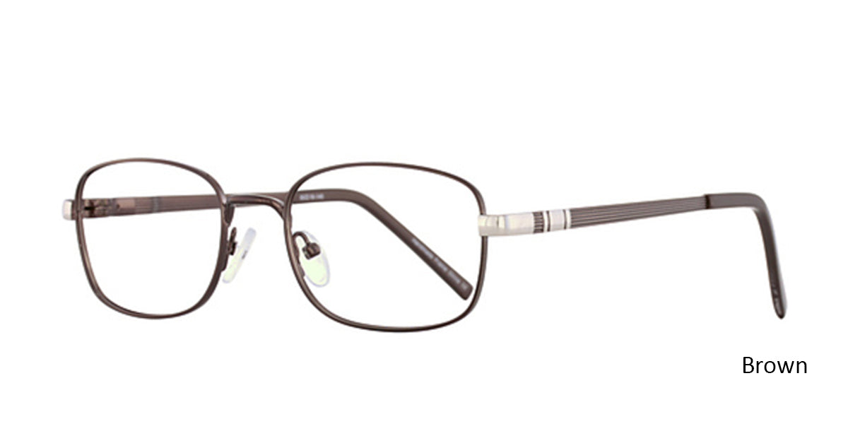 Brown Elan 3410 Eyeglasses.