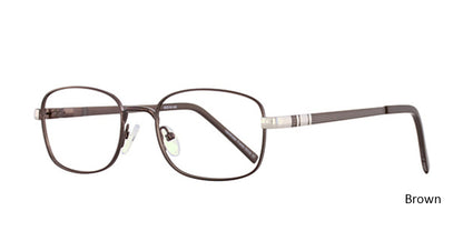 Brown Elan 3410 Eyeglasses.