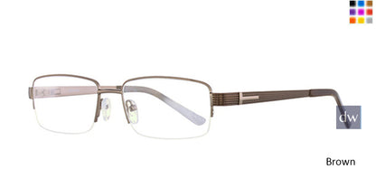Brown Elan 3411 Eyeglasses.