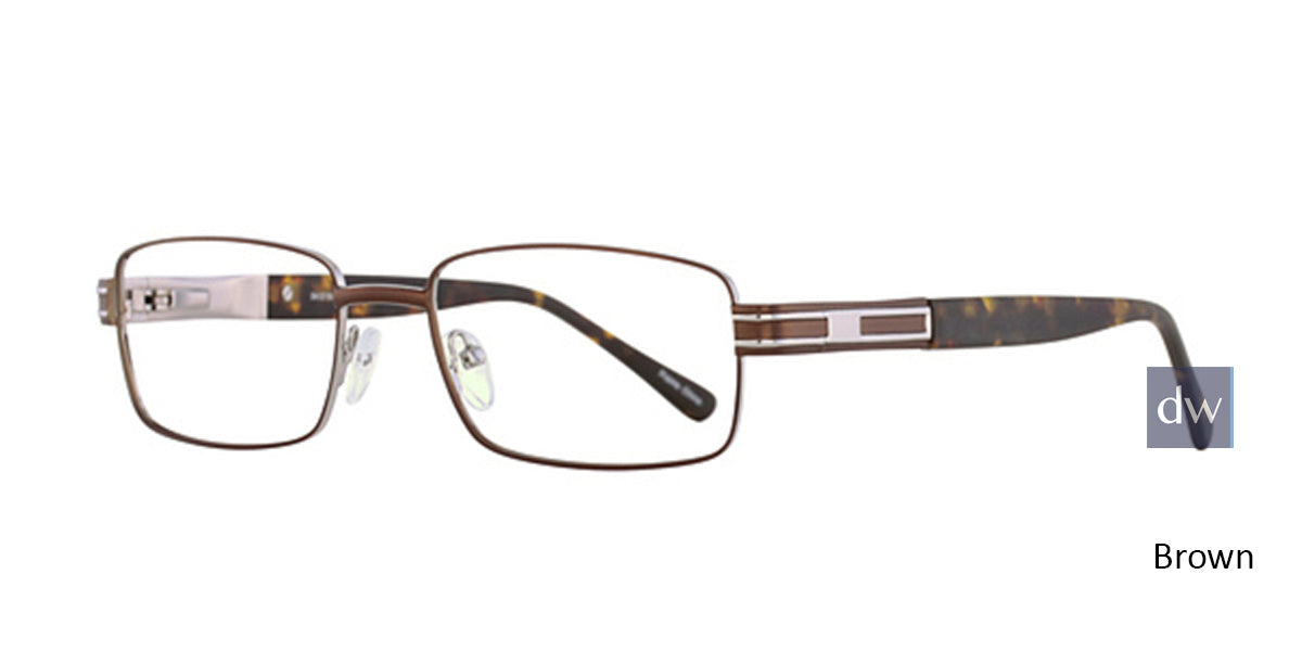 Brown Elan 3413 Eyeglasses.