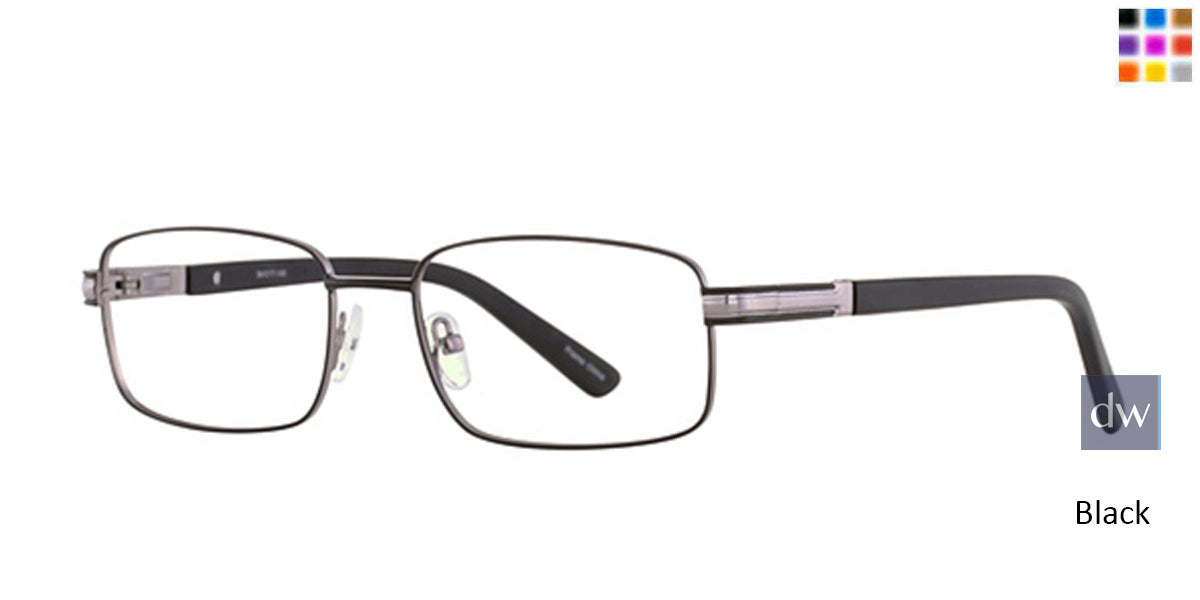 Black Elan 3414 Eyeglasses.