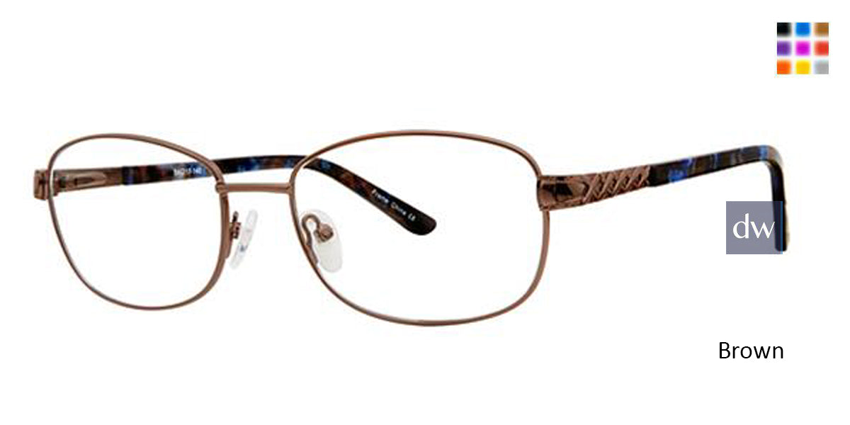Brown Elan 3416 Eyeglasses.