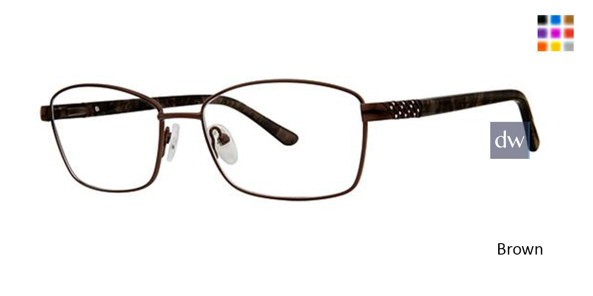 Brown Elan 3419 Eyeglasses.