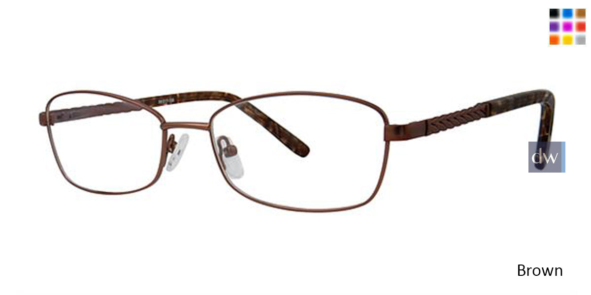 Brown Elan 3421 Eyeglasses.