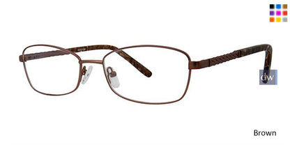 Brown Elan 3421 Eyeglasses.