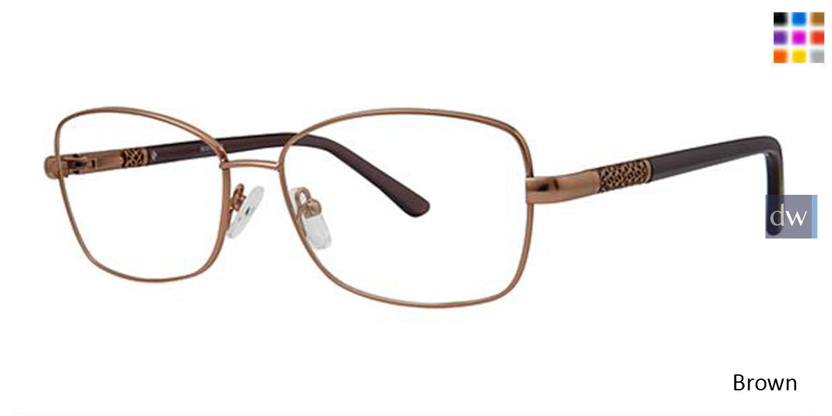 Brown Elan 3423 Eyeglasses.