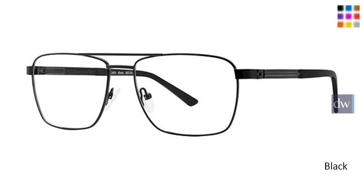 Black Elan 3424 Eyeglasses.