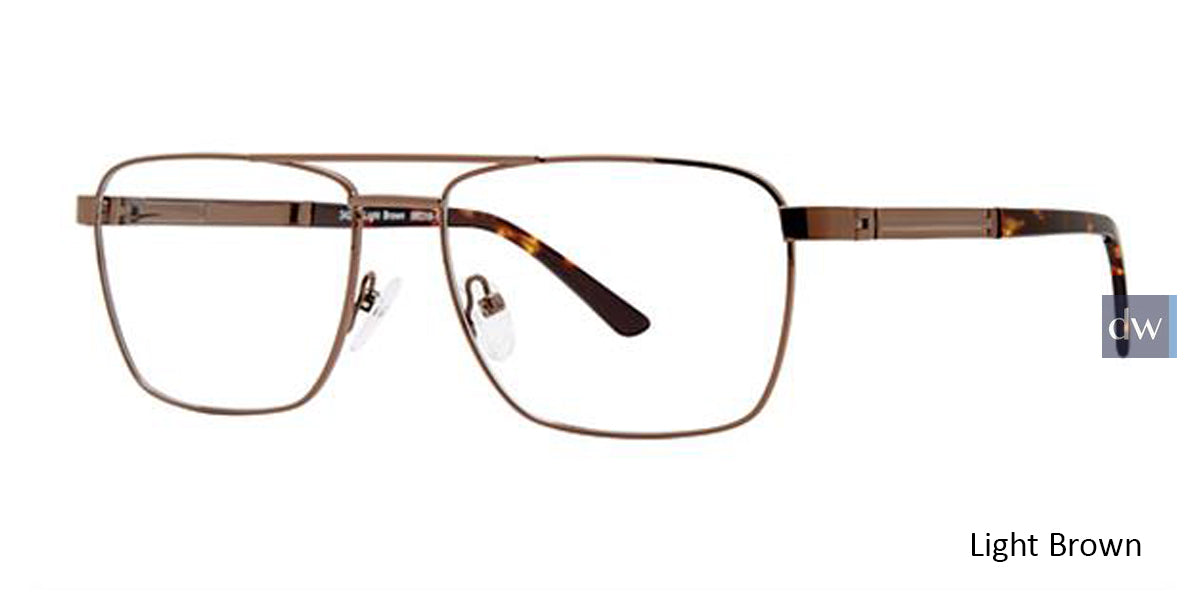 Light Brown Elan 3424 Eyeglasses.