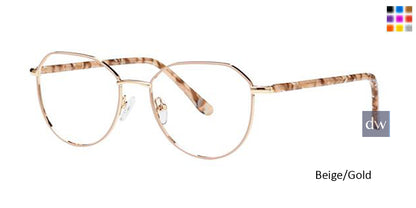 Beige/Gold	Elan 3429 Eyeglasses.