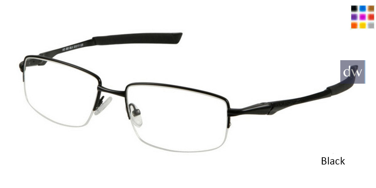 Black HARLEY-DAVIDSON HD0365 Eyeglasses.