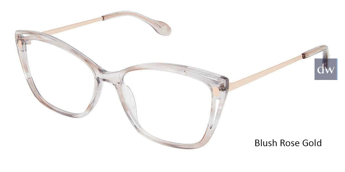 Blush Rose Gold Fysh F-3677 Eyeglasses