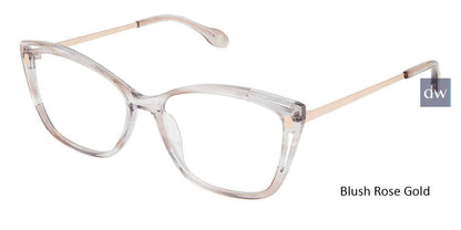 Blush Rose Gold Fysh F-3677 Eyeglasses