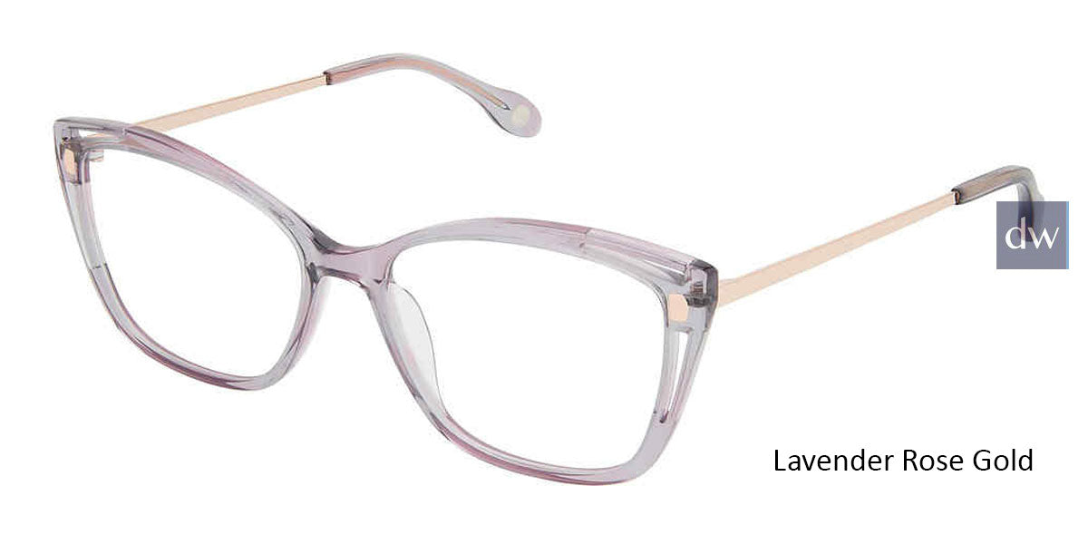 Lavender Rose Gold Fysh F-3677 Eyeglasses