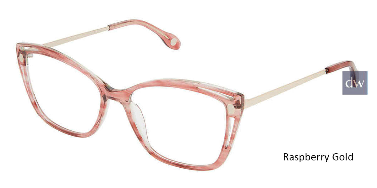 Raspberry Gold Fysh F-3677 Eyeglasses