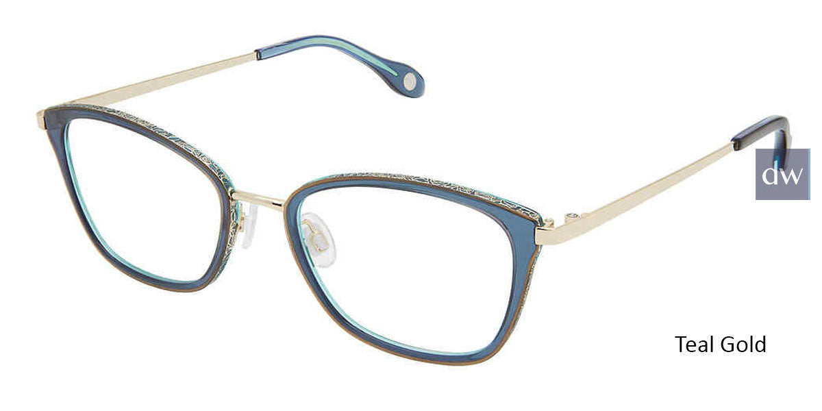 Teal Gold Fysh F-3678 Eyeglasses