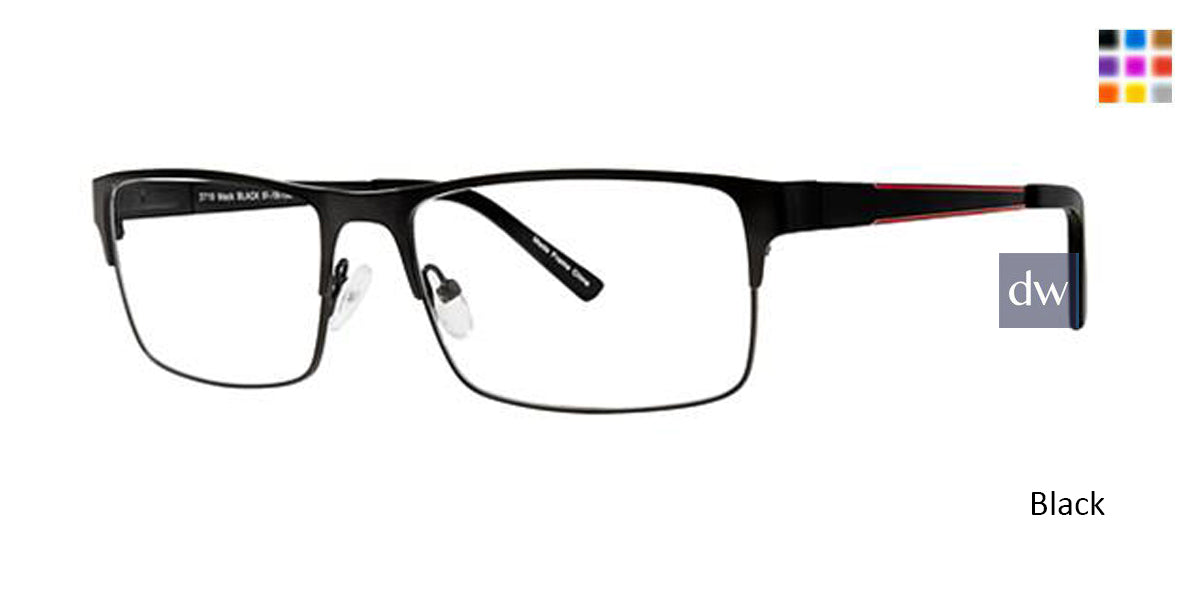 Black Elan 3719 Eyeglasses.
