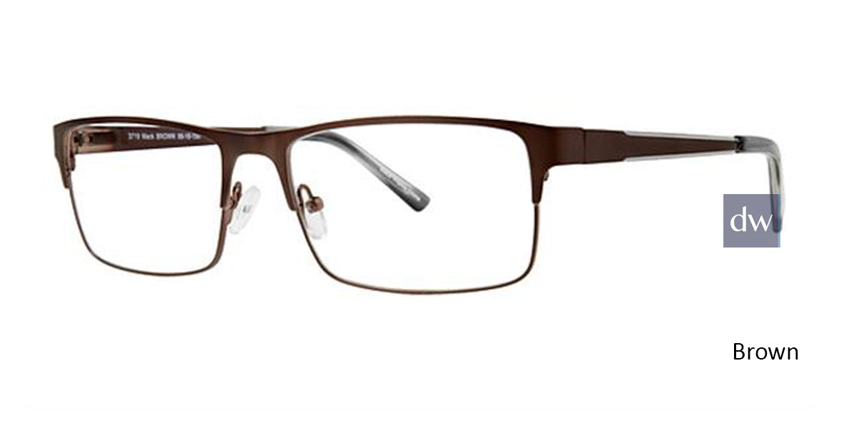 Brown Elan 3719 Eyeglasses.