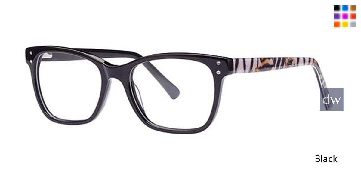 Black Elan 3750 Eyeglasses.