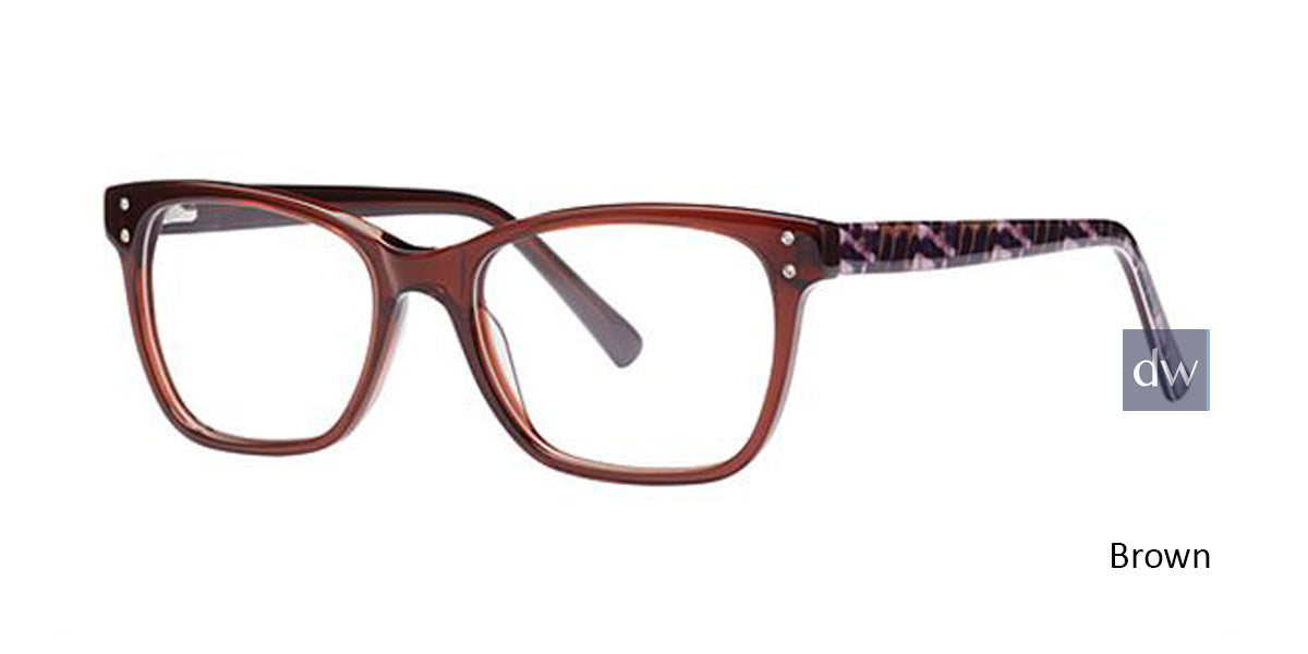 Brown Elan 3750 Eyeglasses.