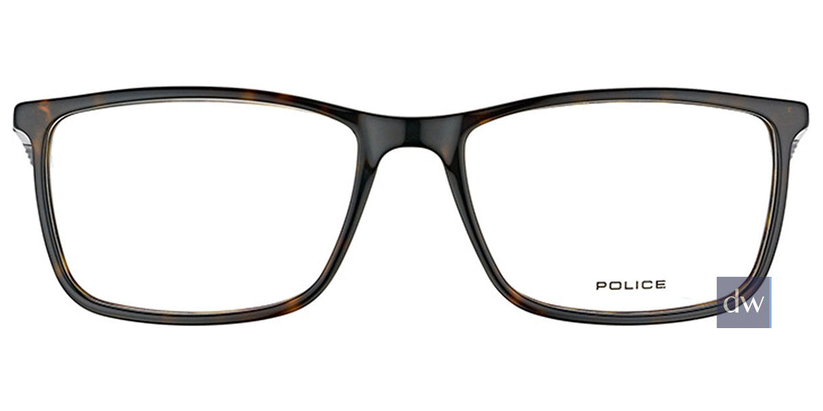 Matt Dark Havana Police VPL393 Eyeglasses.
