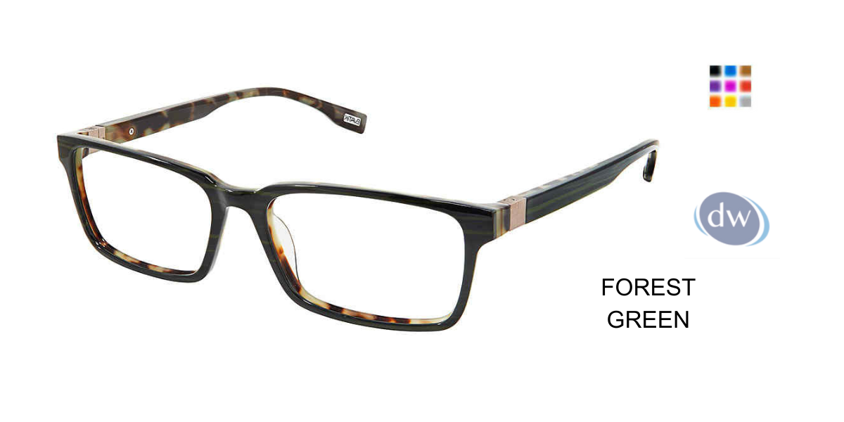 EVATIK E-9200 Eyeglasses FOREST GREEN