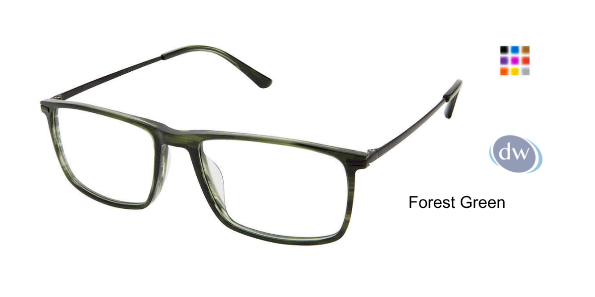 EVATIK E-9217 Eyeglasses Forest Green