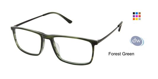 EVATIK E-9217 Eyeglasses Forest Green