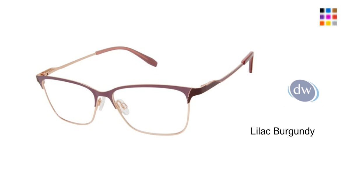 Lilac Burgundy          VICTOR GLEMAUD X TURA VGO011 Eyeglasses