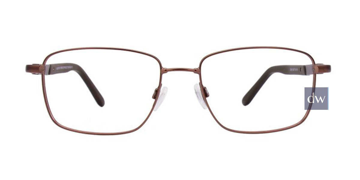 Satin Dark Brown Clip & Twist CT247 Eyeglasses.