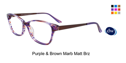 Purple Brown Marb Matt Brz