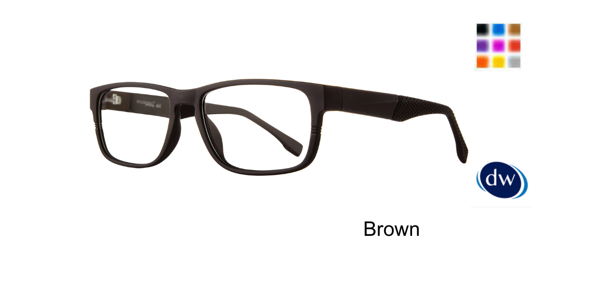 Brown Affordable Designs Carmine Eyeglasses