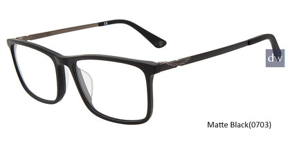 Matte Black (0703) Police VPLB75 Eyeglasses.