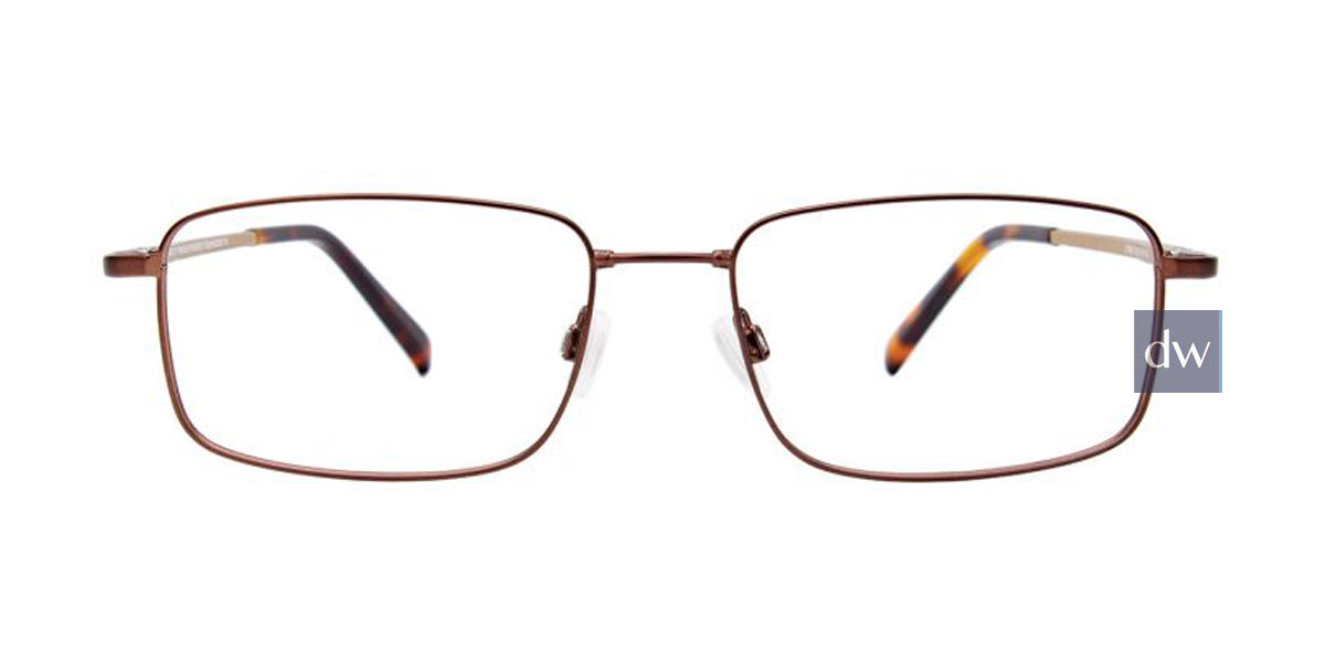 Matt Dark Brown Clip & Twist CT265 Eyeglasses.