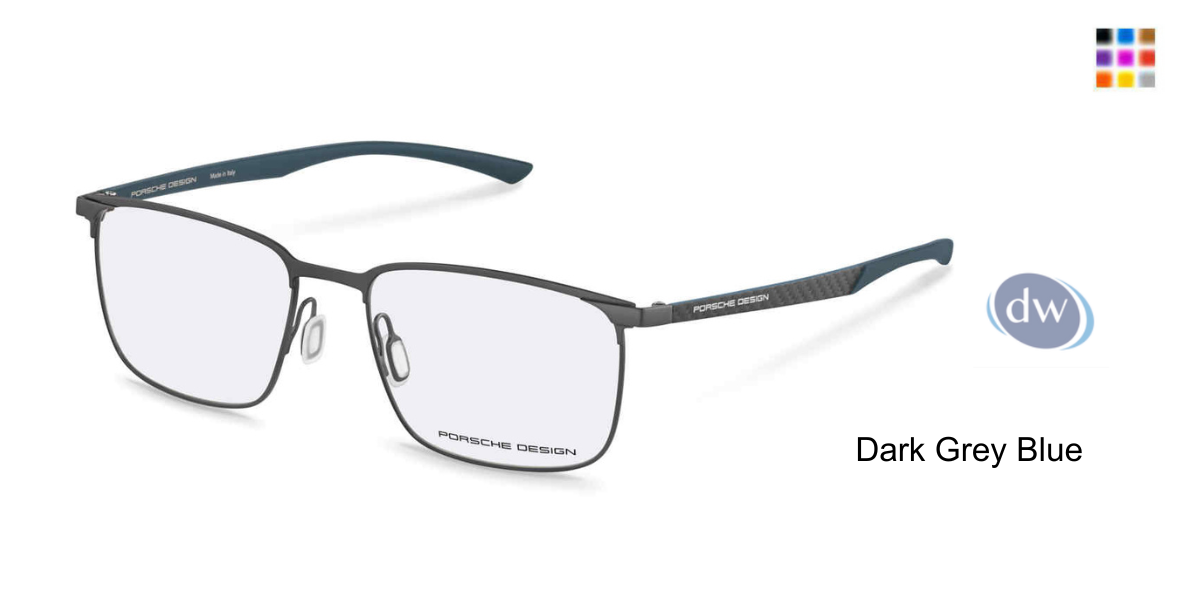 PORSCHE DESIGN P8753 Eyeglasses Dark Grey Blue