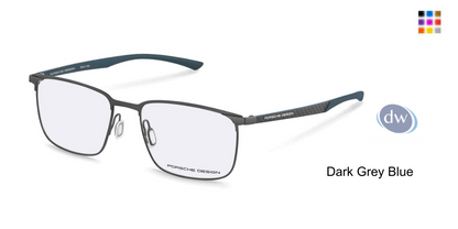 PORSCHE DESIGN P8753 Eyeglasses Dark Grey Blue