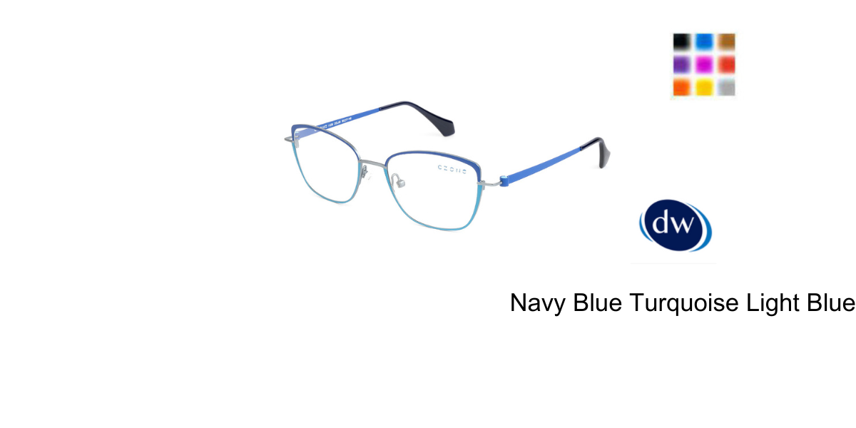 Navy Blue Turquoise Light Blue