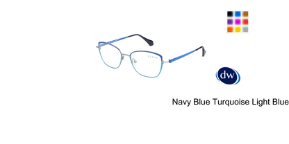 Navy Blue Turquoise Light Blue