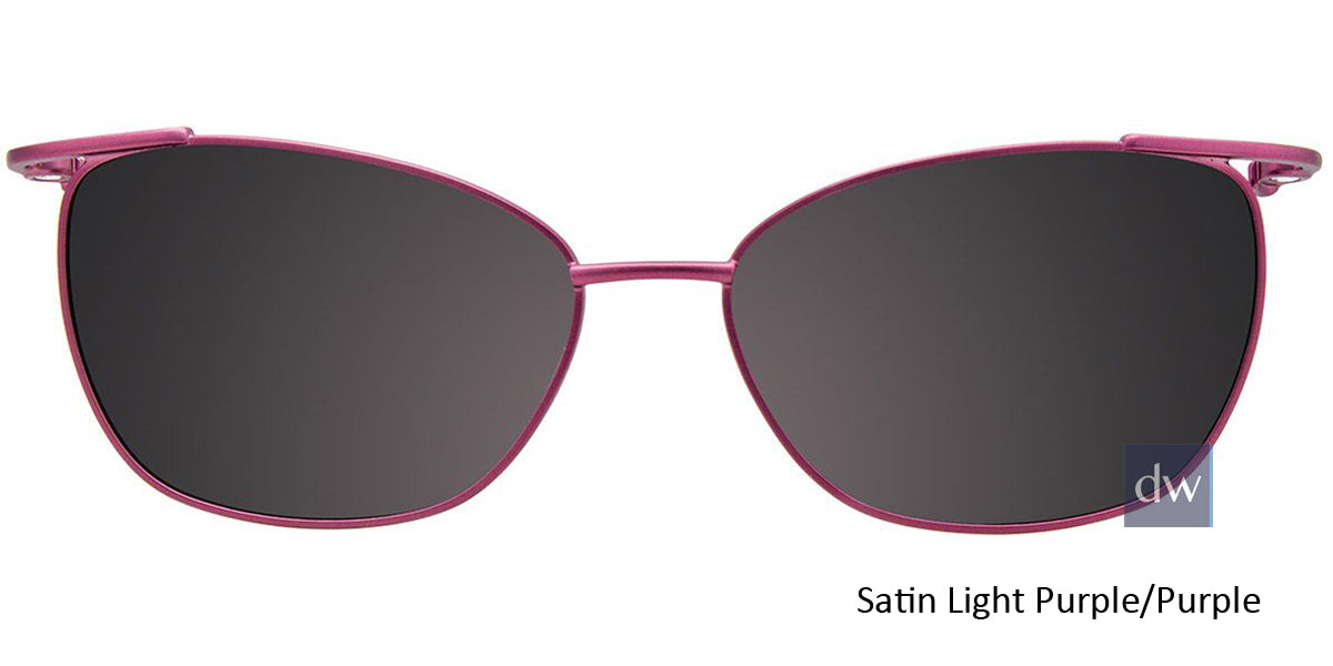 Satin Light Purple Purple Clip-On