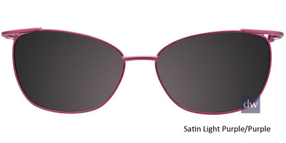 Satin Light Purple Purple Clip-On