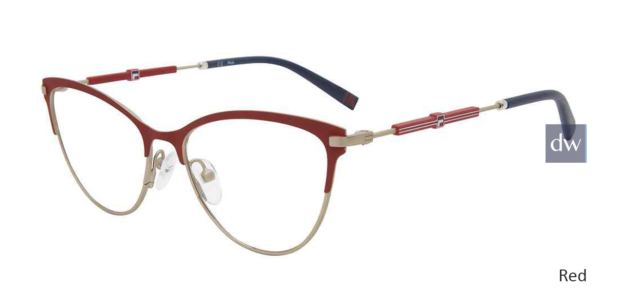 Red Fila VFI187 Eyeglasses