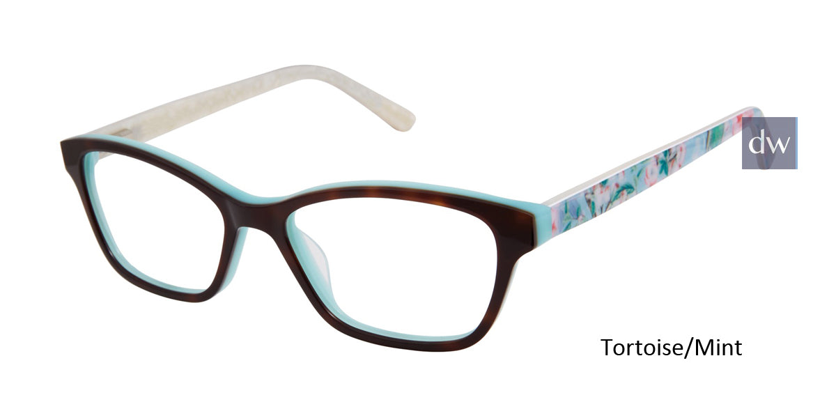 Tortoise Mint Ted Baker B966 Eyeglasses - Teenager.