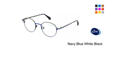 Navy Blue White Black
