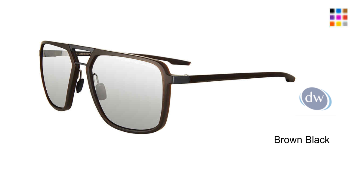 PORSCHE DESIGN P8934 Sunglasses Brown Black