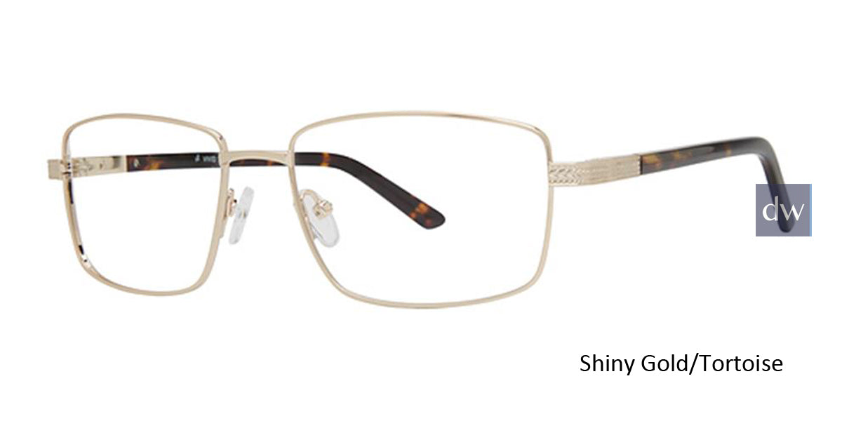 Shiny Gold/Tortoise Vivid Collection Vivid 3018 Eyeglasses.